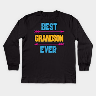 Best Grandson Ever Kids Long Sleeve T-Shirt